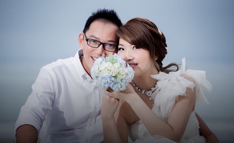 Cindy and Mengwei, a Lunch Actually couple