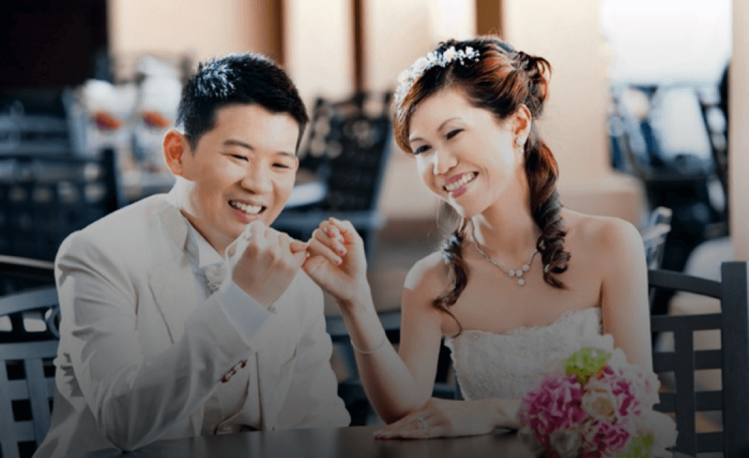 Terence and Kim, a Lunch Actually couple